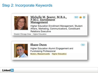 Step 2: Incorporate Keywords
 