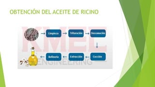 OBTENCIÓN DEL ACEITE DE RICINO
 