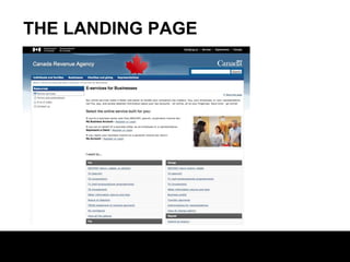 THE LANDING PAGE

 