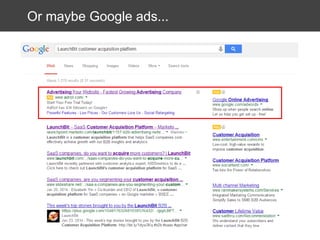 Or maybe Google ads...

 