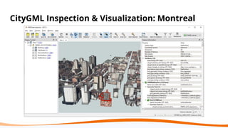CityGML Inspection & Visualization: Montreal
 