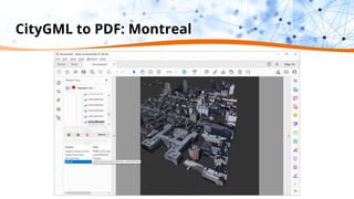 CityGML to PDF: Montreal
 
