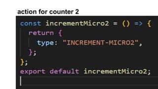 action for counter 2
 