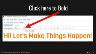 72
Click here to Bold
© Your Keen & Crisp VP | KevChavez.com | All Rights Reserved
 