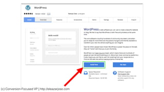 (c) Conversion-Focused VP | http://eleazarjose.com
 