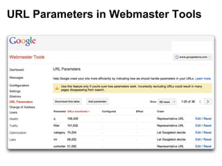 URL Parameters in Webmaster Tools
 