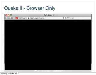 Quake II - Browser Only




Tuesday, June 19, 2012
 
