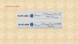 DESIGN OF CABLE
 