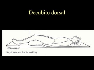 Decubito dorsal 