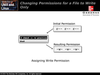 Changing Permissions for a File to Write Only  Assigning Write Permission 