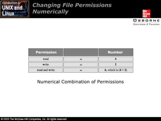 Changing File Permissions  Numerically  Numerical Combination of Permissions 