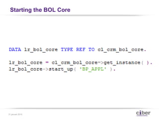 Starting the BOL Core
31 januari 2015
 