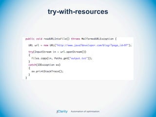 try-with-resources
 