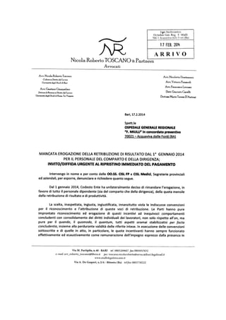 Invito diffida miulli