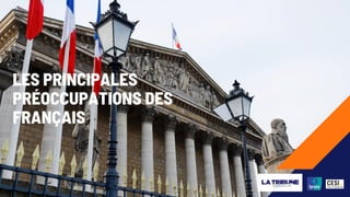 ©Ipsos - Baromètre politique Ipsos / CESI Ecole
d’ingénieurs- La Tribune Dimanche – Mars 2025 2
LES PRINCIPALES
PRÉOCCUPATIONS DES
FRANÇAIS
2
 