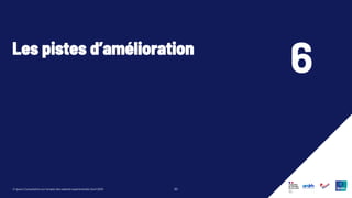 50
© Ipsos | Consultation sur l’emploi des salariés expérimentés | Avril 2025
Les pistes d’amélioration
6
 