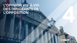 4
L’OPINION VIS-À-VIS
DES DIRIGEANTS DE
L’OPPOSITION
15 ‒
 