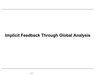 Implicit Feedback Through Global Analysis
p. 81
 