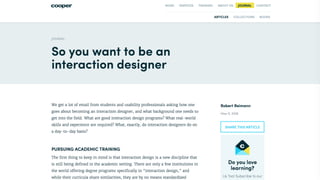 So you want to be a service designer - Jamin Hegeman