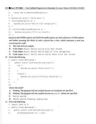 Java.2学习指南Sun.Certified.Programmer.&Amp;.Developer.For.Java.2.(Exam.310 035.&Amp;.310 027)