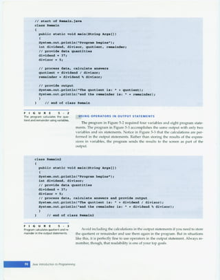 Java an introduction to programming
