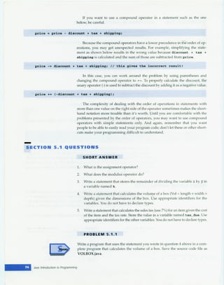 Java an introduction to programming