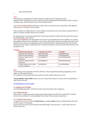 Java coding-conventions