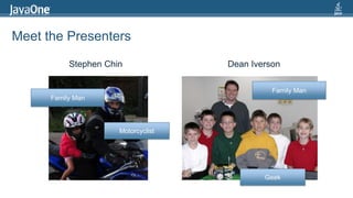 Meet the PresentersStephen ChinDean IversonFamily ManFamily ManMotorcyclistGeek