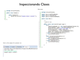 Inspeccionando Clases
 