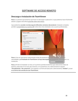 30
SOFTWARE DE ACCESO REMOTO
 