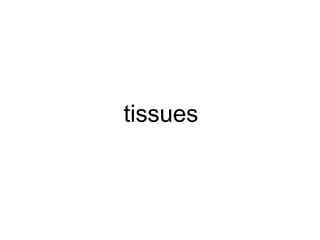 tissues
 