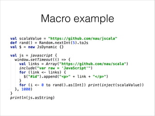 Macro example

 