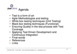 Just Java2007 - Daniel Wildt - Tools For Java Test Automation