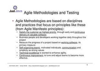 Just Java2007 - Daniel Wildt - Tools For Java Test Automation