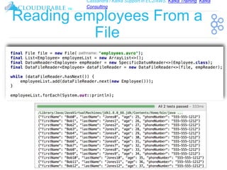 Cassandra / Kafka Support in EC2/AWS. Kafka Training, Kafka
Consulting
™
Reading employees From a
File
 
