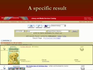 A specific result 
