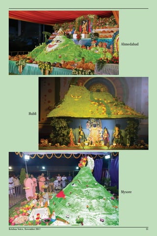 Krishna Voice, November 2017 31
Ahmedabad
Mysore
Hubli
 