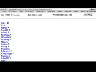 Lak11 ws-messing withdata