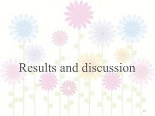 Results and discussion


                         15
 