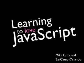 Learning To Love Java Script Color