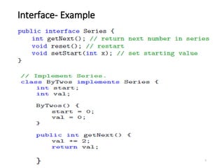 Interface- Example
5
 
