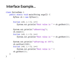 Interface Example…
7
 