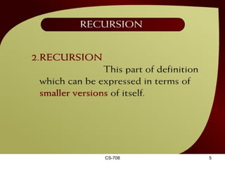 Recursion – (21 – 3a) 