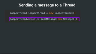 Sending a message to a Thread
 
