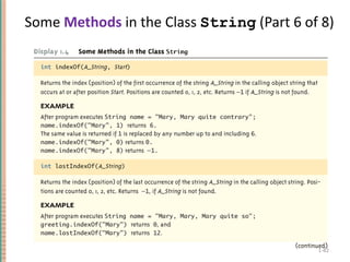Some  Methods  in the Class  String  (Part 6 of 8) 1- 