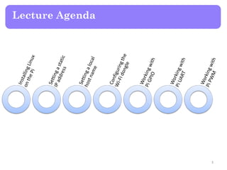 Lecture Agenda
3
 