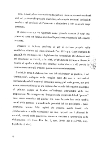 Le motivazione nella sentenza di condanna, di francesco bruno, per l’omicidio mafioso di  vincenzo  enea. di isola delle femmine pdf