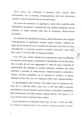 Le motivazione nella sentenza di condanna, di francesco bruno, per l’omicidio mafioso di  vincenzo  enea. di isola delle femmine pdf