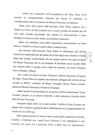 Le motivazione nella sentenza di condanna, di francesco bruno, per l’omicidio mafioso di  vincenzo  enea. di isola delle femmine pdf