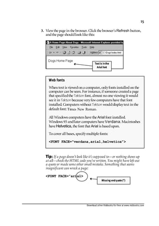 HTML Lesson 2-format-pages-and-text